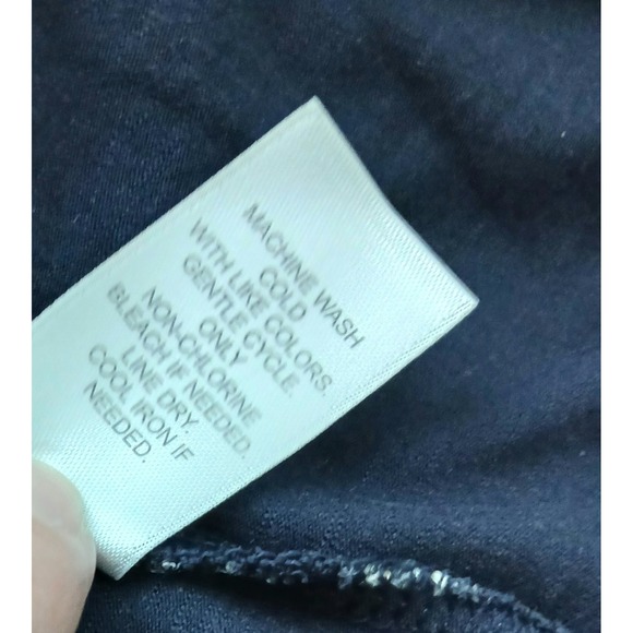 J Jill Dress Size 2X Blue Floral Paisley Pullover Midi V-Neck Long Sleeve Preown - Picture 10 of 12